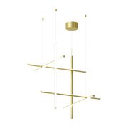 Sospensione design in acciaio anodizzato champagne s3 Coordinates - Flos
