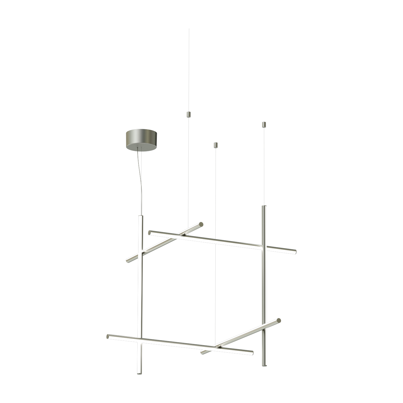 Suspension design en acier argenté s3 Coordinates - Flos