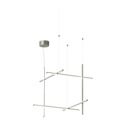 Suspension design en acier argenté s3 Coordinates - Flos