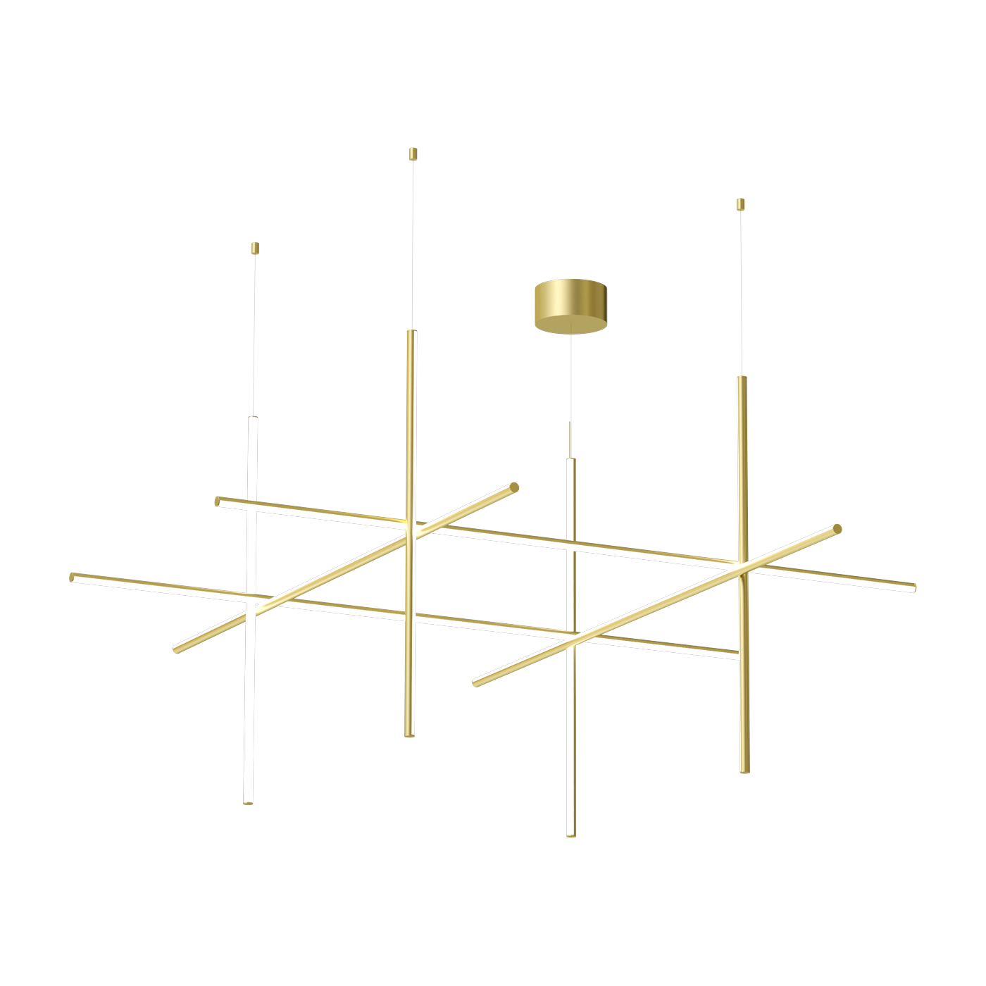 Suspension design en acier anodisé champagne s4 Coordinates - Flos