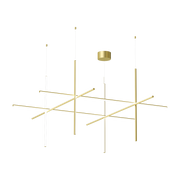 Suspension design en acier anodisé champagne s4 Coordinates - Flos