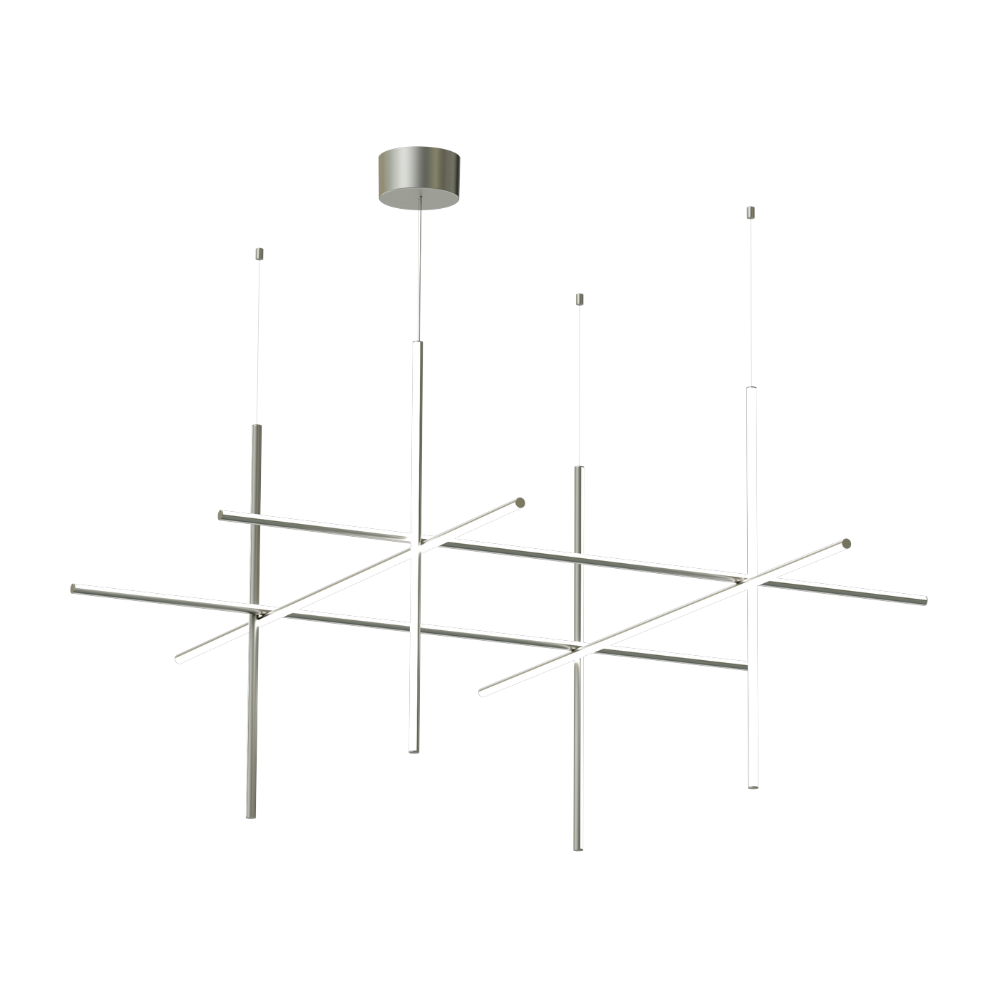 Suspension design en acier argenté s4 Coordinates - Flos