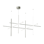 Sospensione design in acciaio argentato s4 Coordinates - Flos