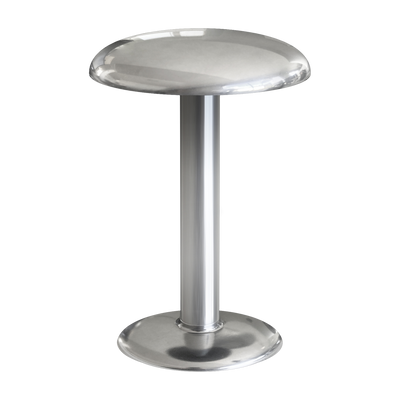Chrome designer portable table lamp Gustave - Flos