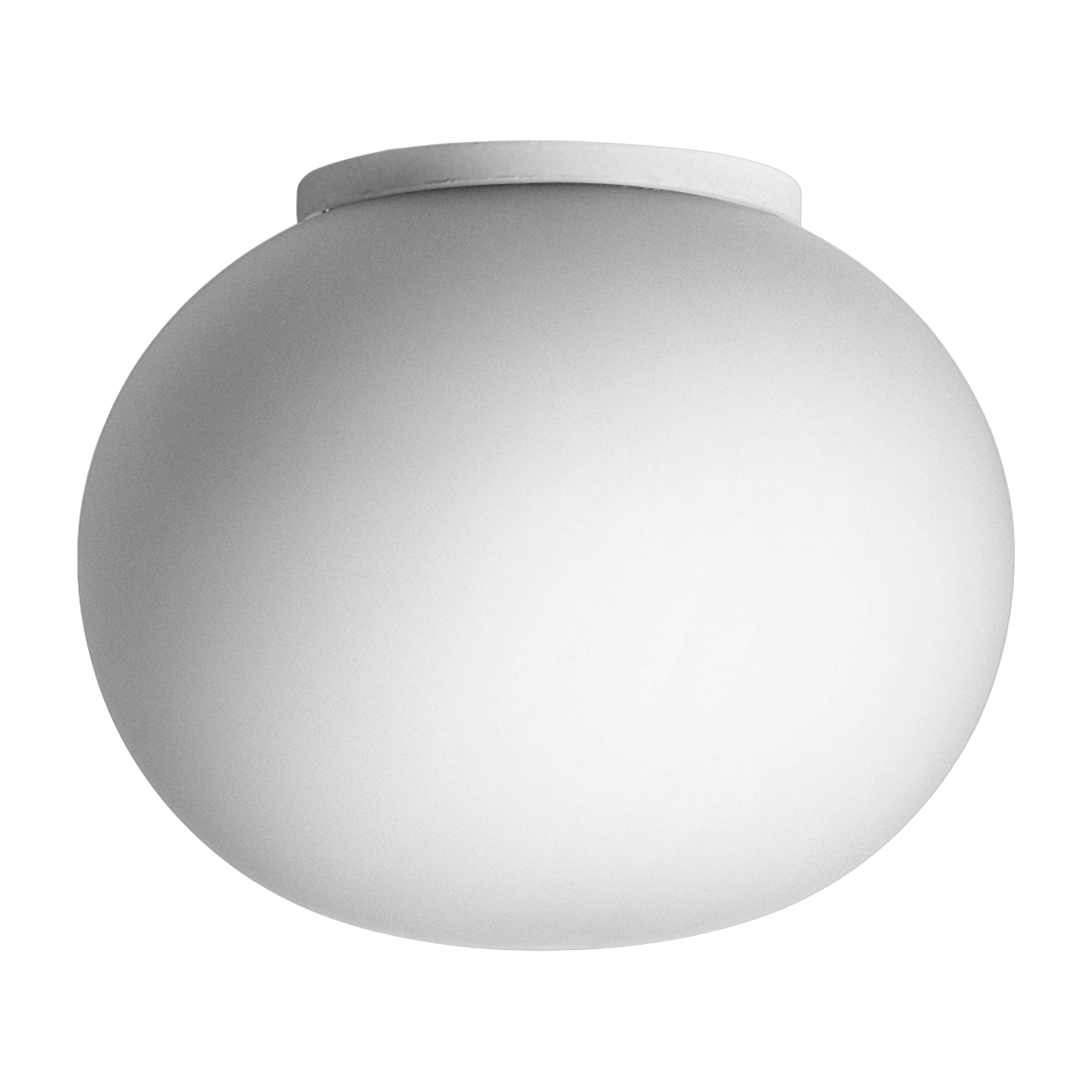 Pequeña lámpara de pared design para espejo de baño de vidrio opalino 8,5 x 11,2 cm Glo-Ball - Flos