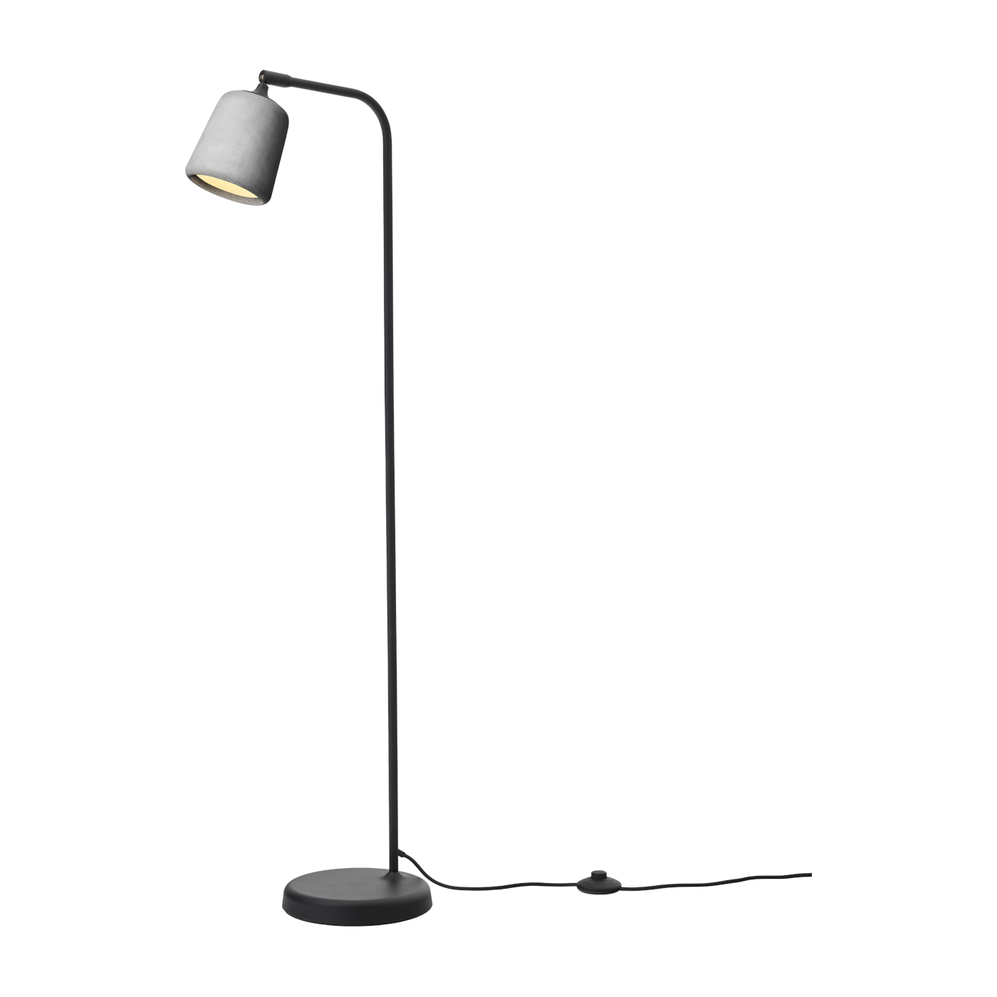Lampadaire en bêton gris clair 125 cm Material - New Works