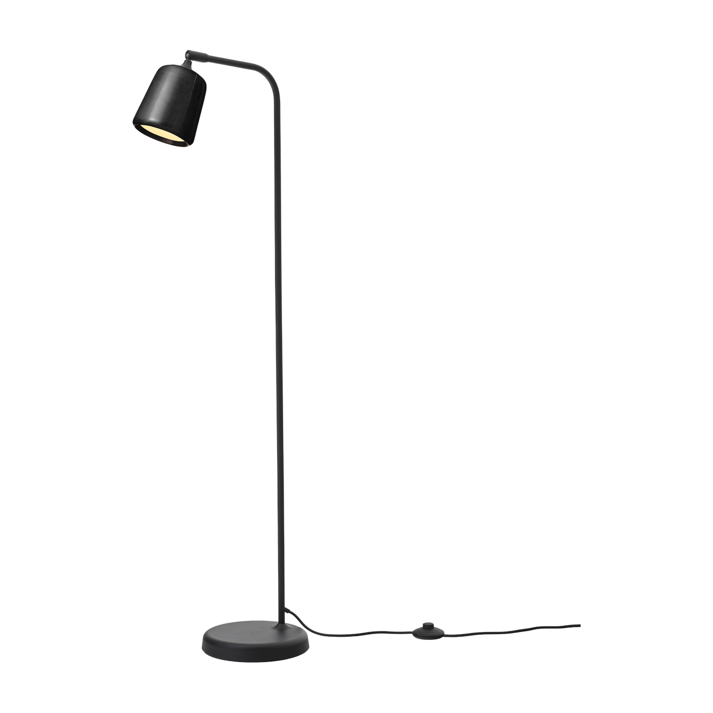 Lampadaire en marbre noir 125 cm Material - New Works