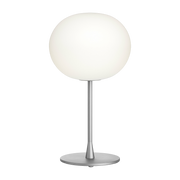 Tischlampe design aus Opalglas und silbernem Stahl Glo-Ball - -. Flos