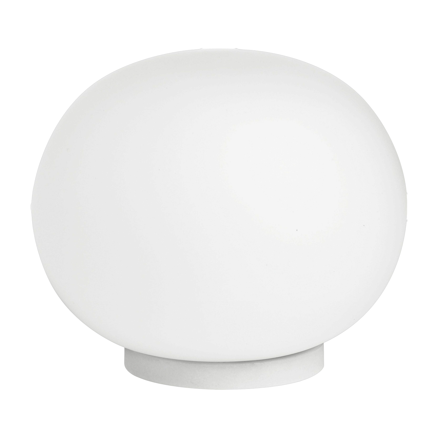 Pequeña lámpara de mesa design en vidrio opalino 11,2 x 9 cm Glo-Ball - Flos