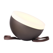 Tragbare Lampe aus bronzefarbenem Aluminium Sphere adventure -. New works