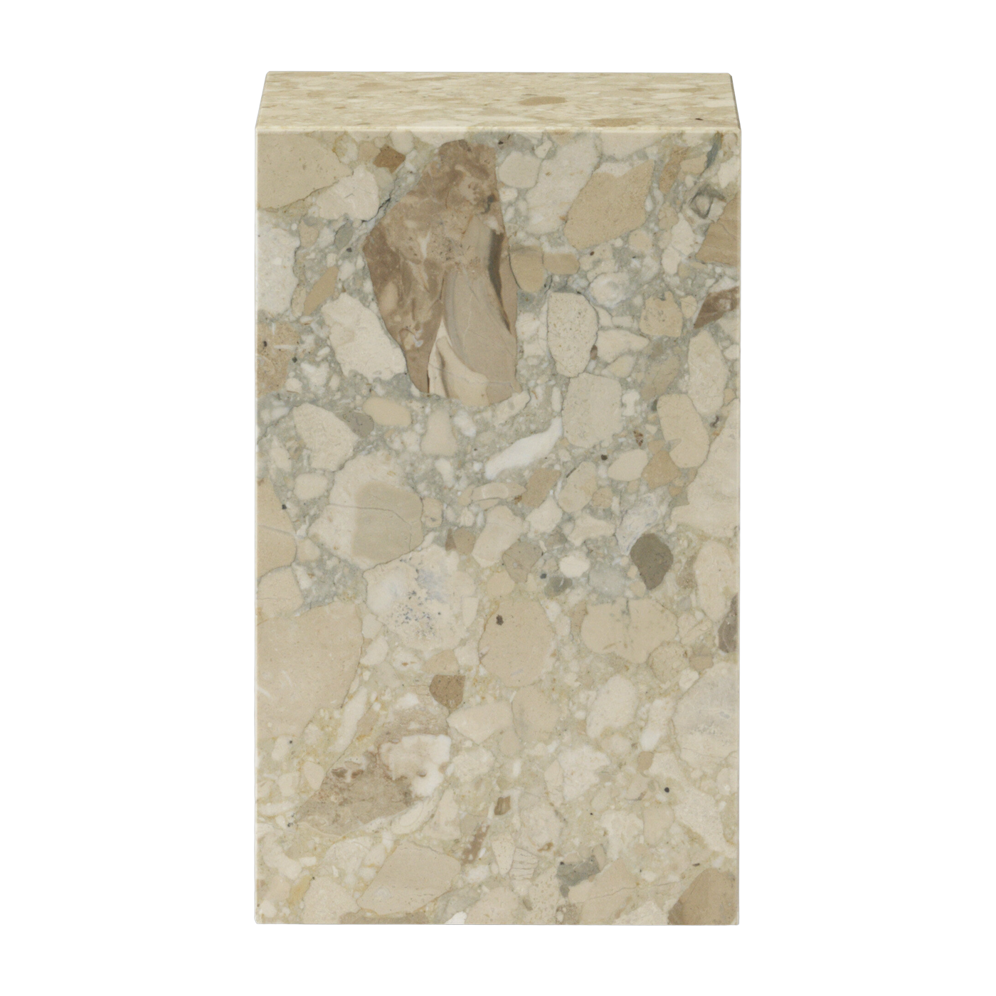 Tavolino in marbre sabbia 51 x 30 cm Plinth Alto - Audo