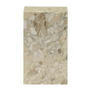 Table d'appoint en marbre sable 51 x 30 cm Plinth Tall - Audo