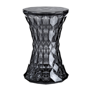 Transparenter rauchfarbener Hocker 45 x 30 cm Stone - -. Kartell