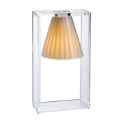 Lampe à poser rectangulaire en tissu beige  Light Air - Kartell