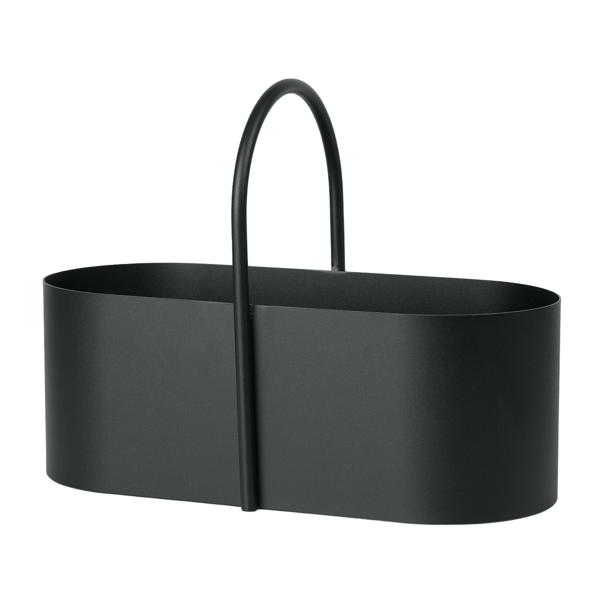 Boîte de rangement en fer galvanisé noir 35 x 26 x 17 cm Grib - Ferm living