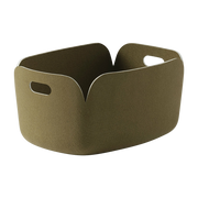 Cestino rettangolare marrone verde Restore - Muuto