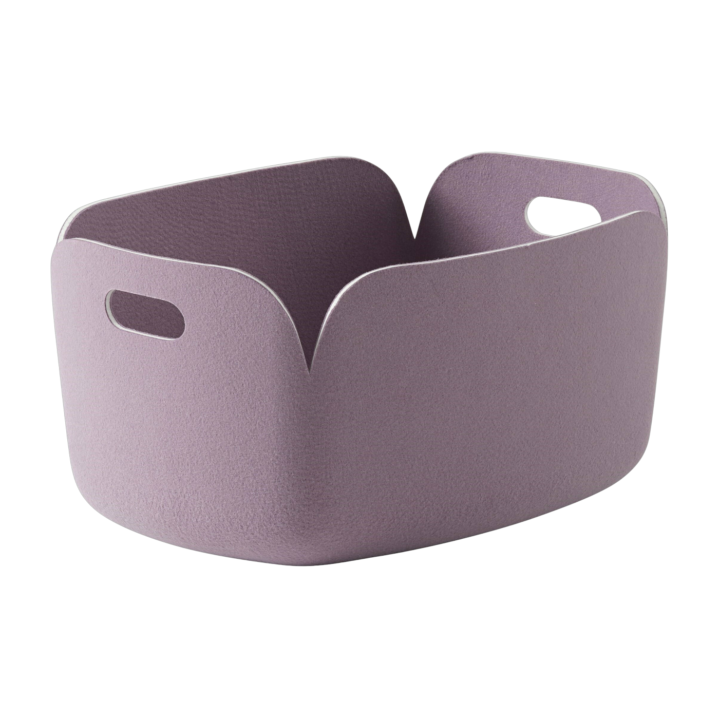 Rectangular basket lila Restore - Muuto