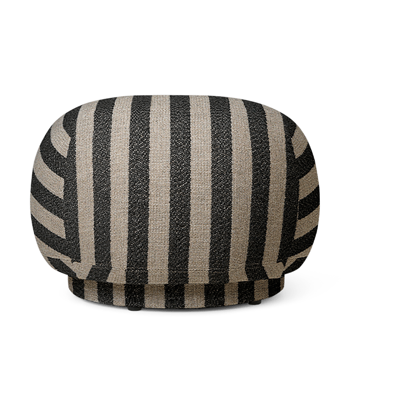 Pouf louisiana sable et noir 60 x 41 cm Rico - Ferm living