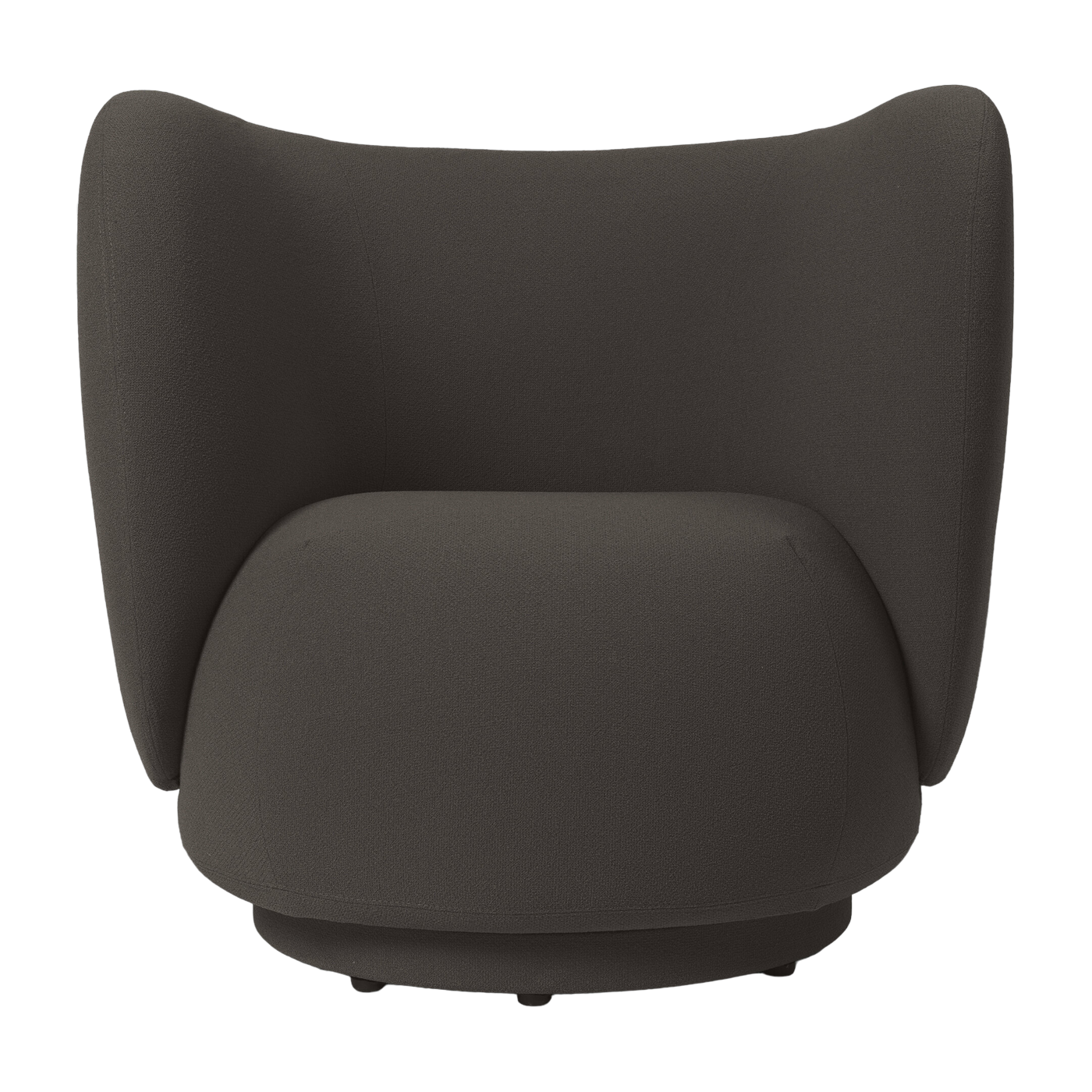 Fauteuil lounge grain chocolat Rico - Ferm living