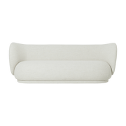 Sofa 3-seater bouclé white 210 cm Rico - Ferm living