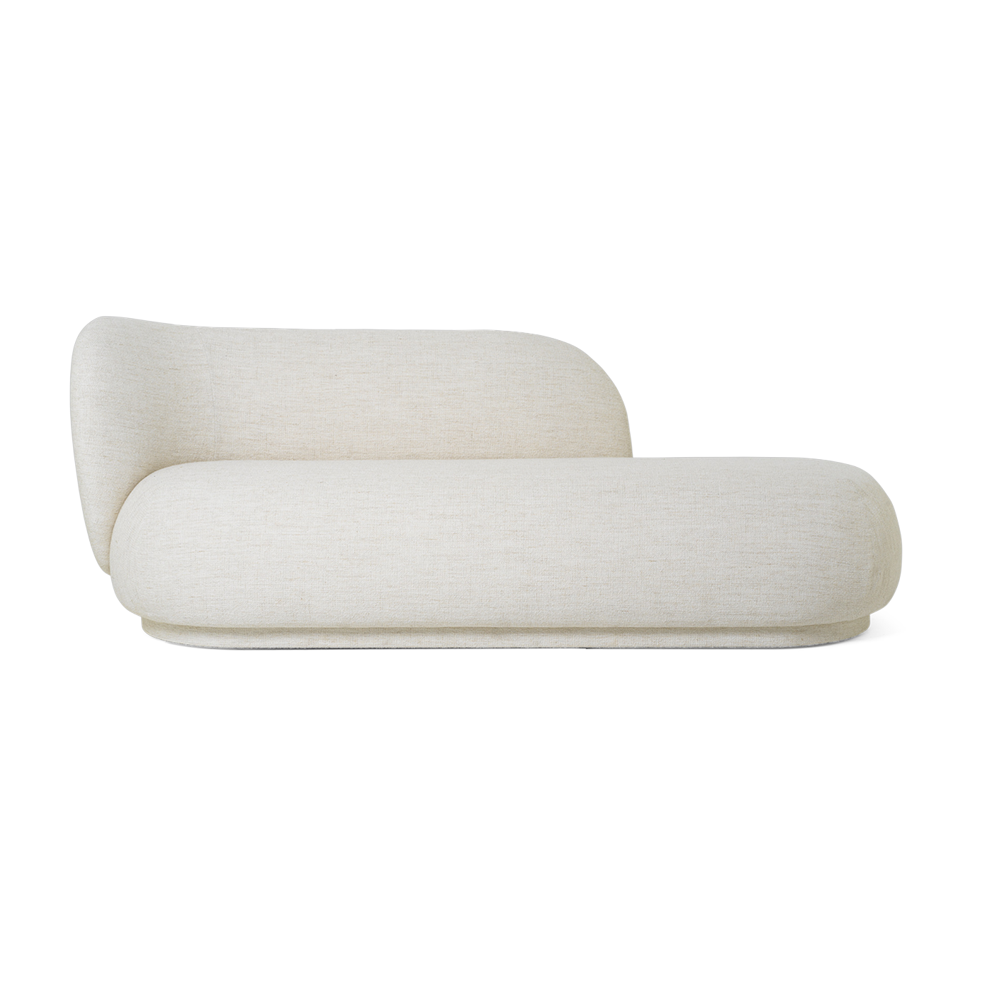 Canapé bouclé off white 190 cm Rico divan - Ferm living