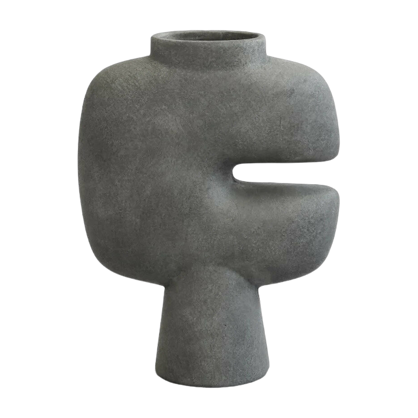 Vase in ceramica Tribal grigio scuro - 101 Copenhagen