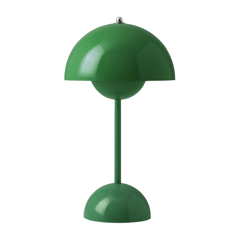 Lampe à poser sans fil vert signal Flowerpot VP9  - &tradition