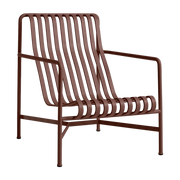 Grand Lounge-Gartensessel aus Metall rot Palissade - -. HAY