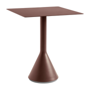 Table cone carrée rouge Palissade - HAY