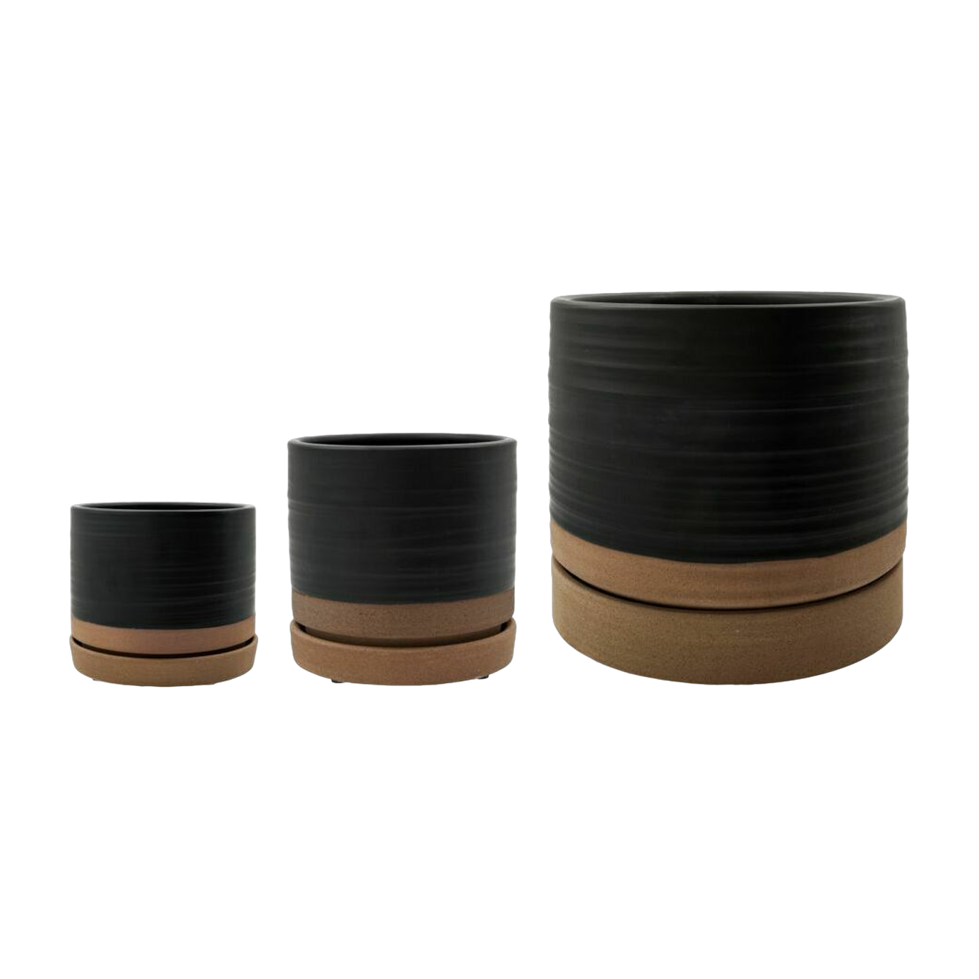 Topf Avec Plateau Astu Negro / Natural - House Doctor