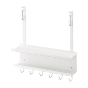 Cable and router organizer at bureau - Yamazaki