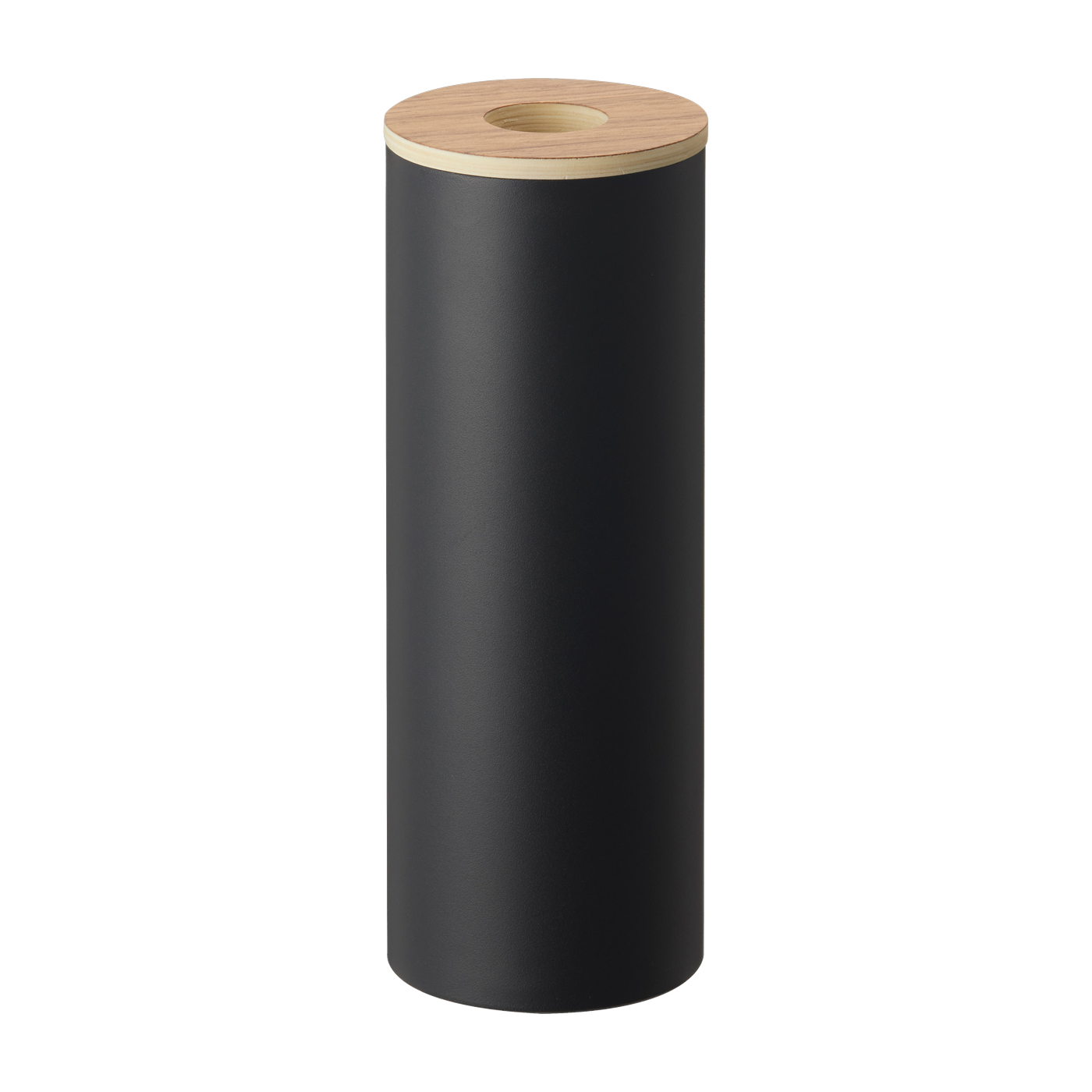 Caja de pañuelos ronde L negro - Yamazaki