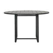 Table ronde en fer noir 120x74 cm Helo - House Doctor