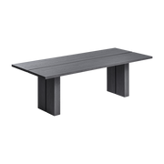 Mesa de comedor rectangular de madera de obsidiana 200 x 100 cm Yaku 34 - Gervasoni