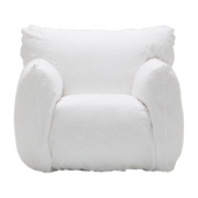 Sillón de lino blanco Nuvola 05 - Gervasoni