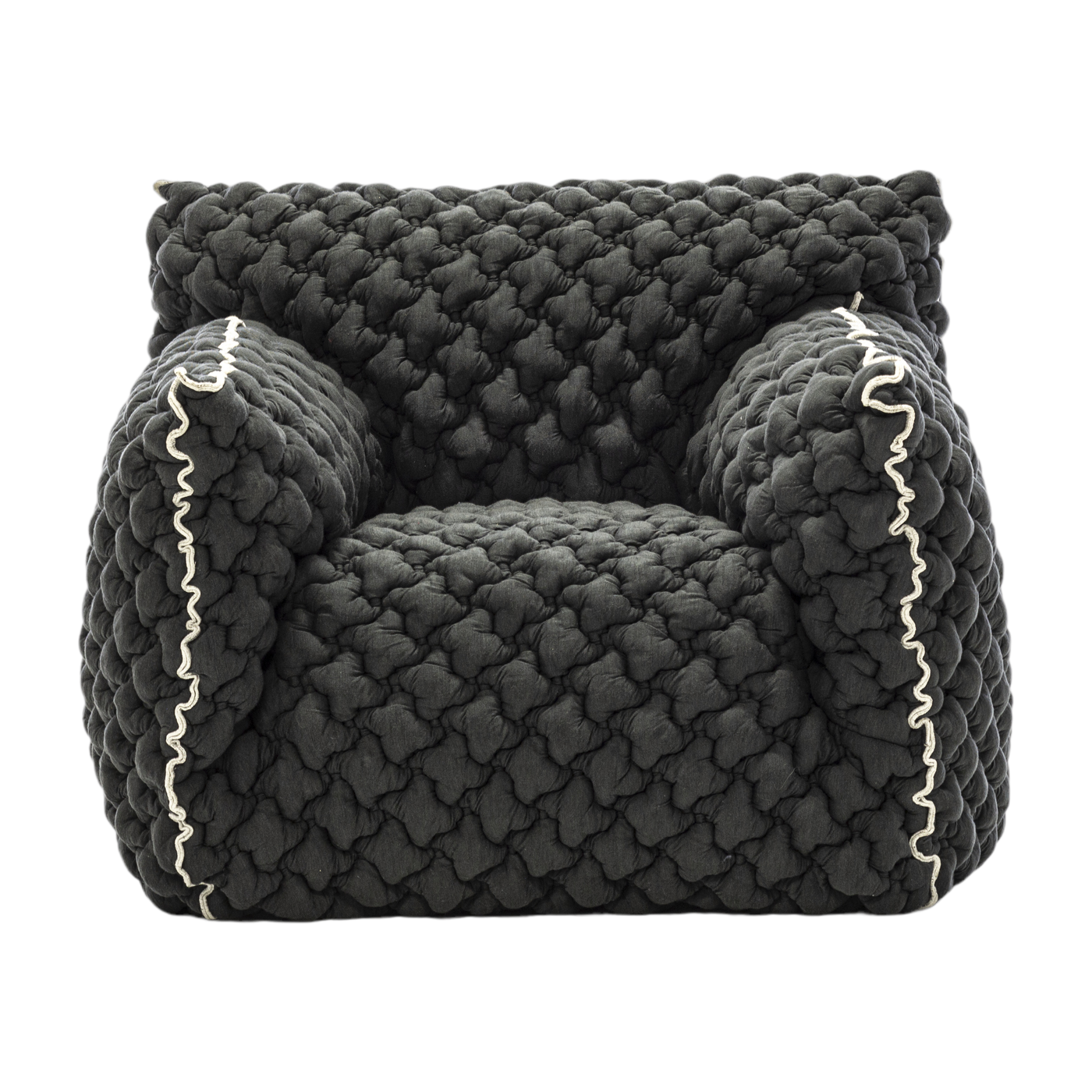 Armchair in grafite fabric Nuvola 05 - Gervasoni
