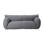3-seater sofa in grey fabric Nuvola 12 - Gervasoni