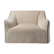 Fauteuil en tissu corduroy Saia 09 - Gervasoni