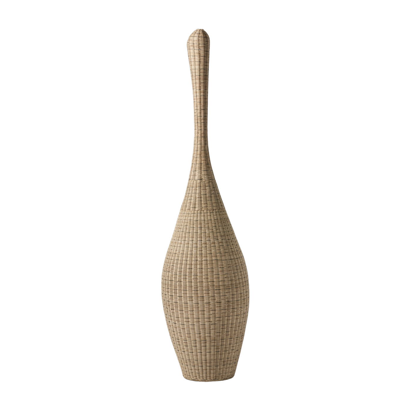 Lampada da terra in rotin naturale 56 x 225 cm Bolla XL - Gervasoni