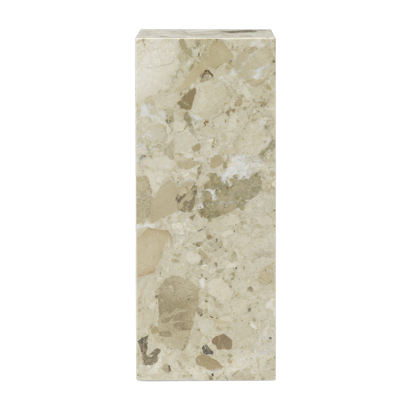 Tavolino in marbre breccia di kunis 30 x 75 cm Plinth Piedistallo - Audo