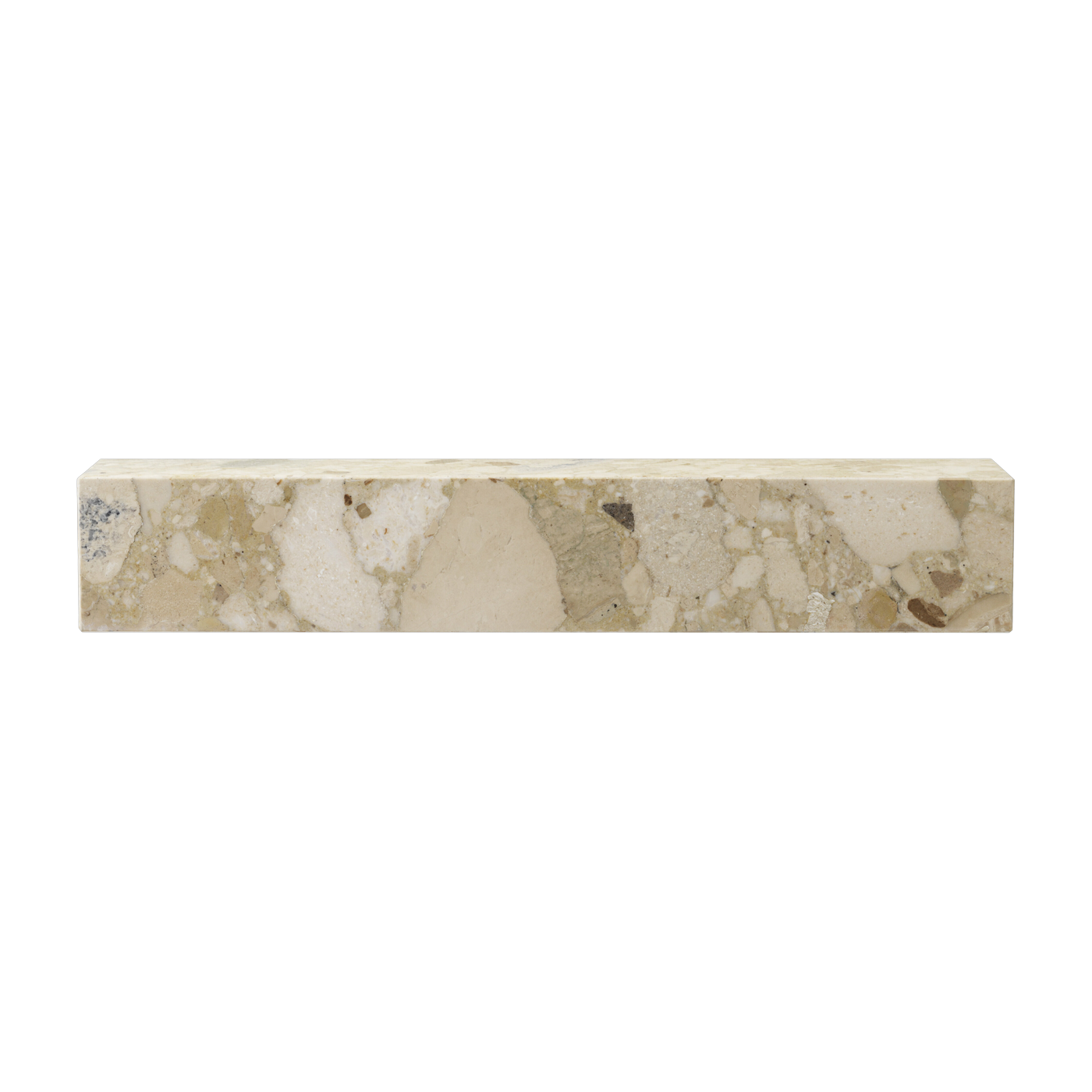 Mensola a parete in marbre kunis breccia 60 x 10 cm Plinth - Audo