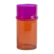 Vase Vidrio soplado naranja y rosa 9 x 20 cm Marroquí - HAY