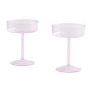 2 Schalen aus getöntem Glas rosa Tint -. HAY
