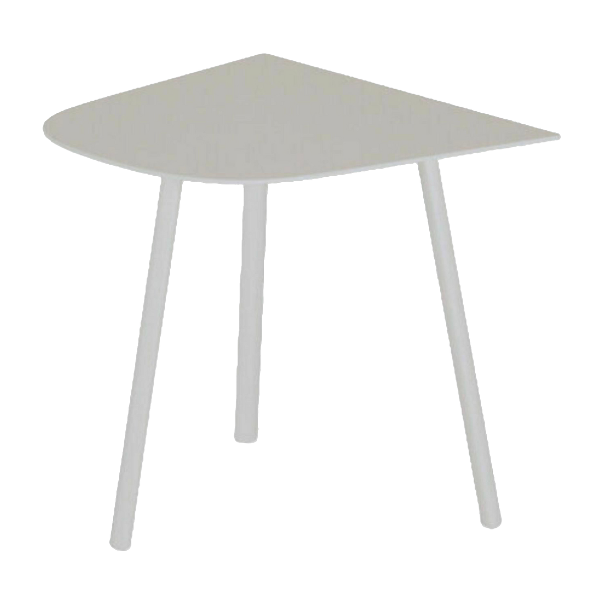 Mesa de centro Mosaiko de aluminio blanco crema 56 x 38 cm - Design by Mosaiko Fast Spa