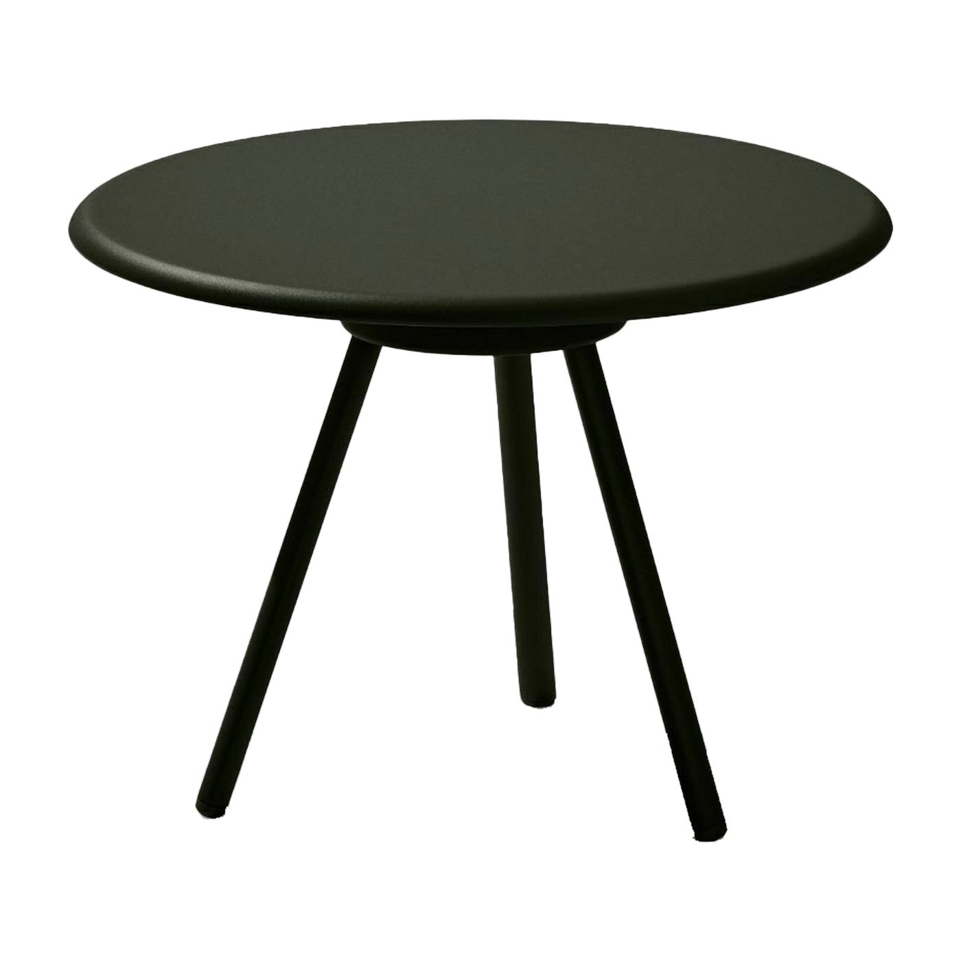 Schwarzer Couchtisch aus Aluminium 62 x 45 cm Zebra -. Fast Spa