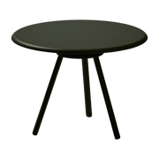 Mesa de centro de aluminio negro 62 x 45 cm Zebra - Fast Spa