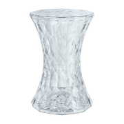 Crystal polycarbonate stool 45 x 30 cm Stone - Kartell