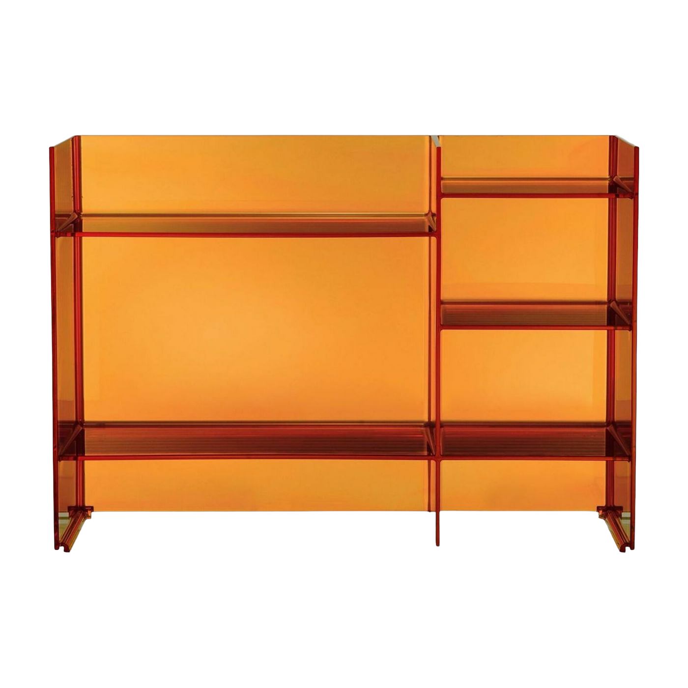 Mueble de almacenaje ámbar 75 x 53 cm Sound rack - Kartell