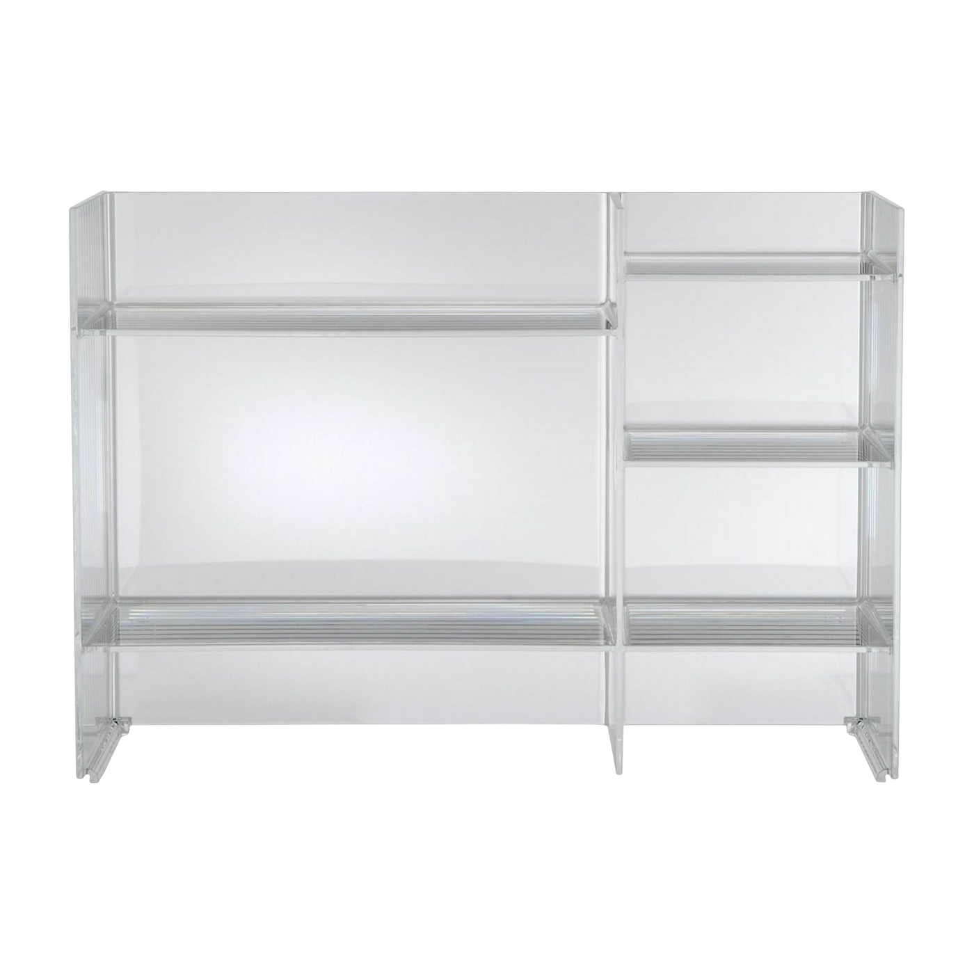 Meuble de rangement transparent 75 x 53 cm Sound rack - Kartell