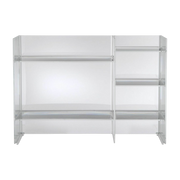 Transparent storage unit 75 x 53 cm Sound rack - Kartell